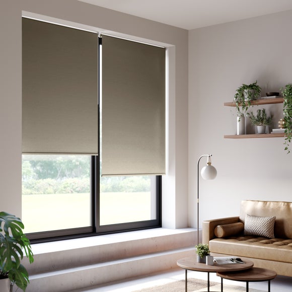 ColourLux Blackout Made to Measure Roller Blind Fawn