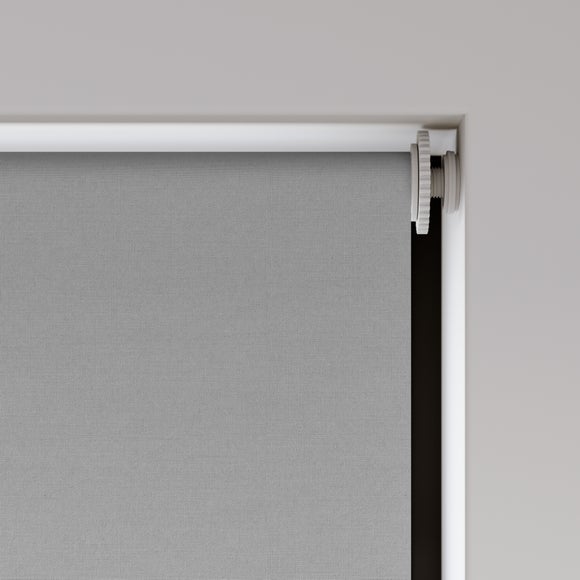 ColourLux Blackout Made to Measure Roller Blind ColourLux Grey