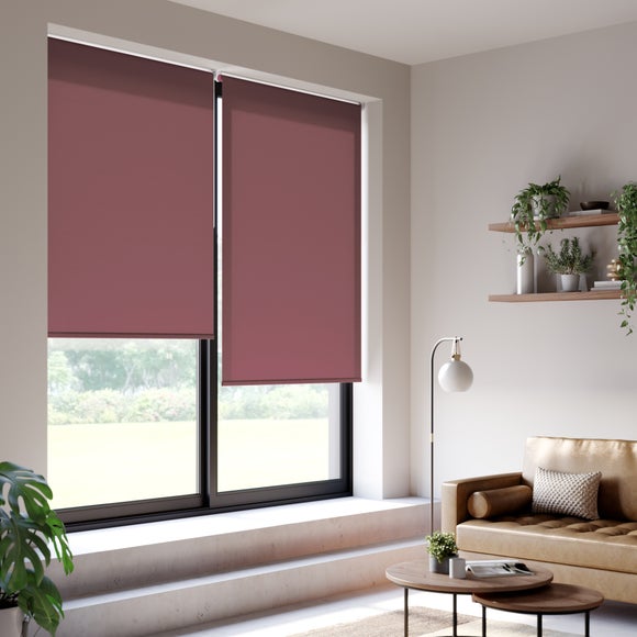 ColourLux Daylight Made to Measure Roller Blind Burgundy