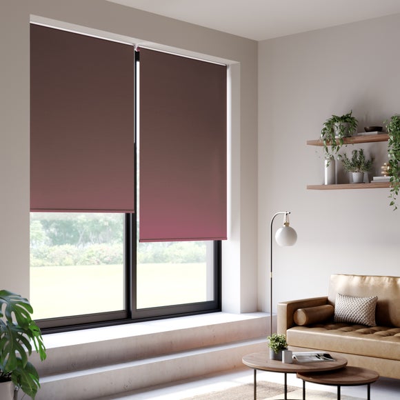 ColourLux Blackout Made to Measure Roller Blind Burgundy