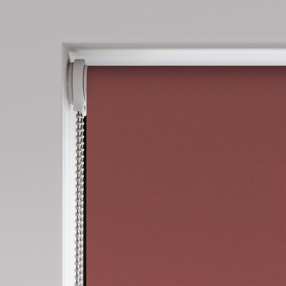 ColourLux Blackout Made to Measure Roller Blind Burgundy
