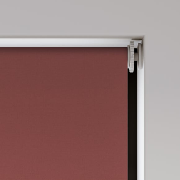 ColourLux Blackout Made to Measure Roller Blind Burgundy
