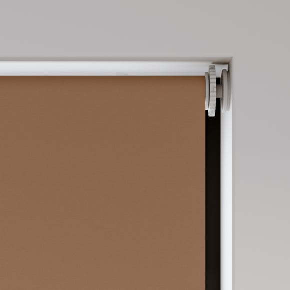 ColourLux Blackout Made to Measure Roller Blind Soft Butterscotch
