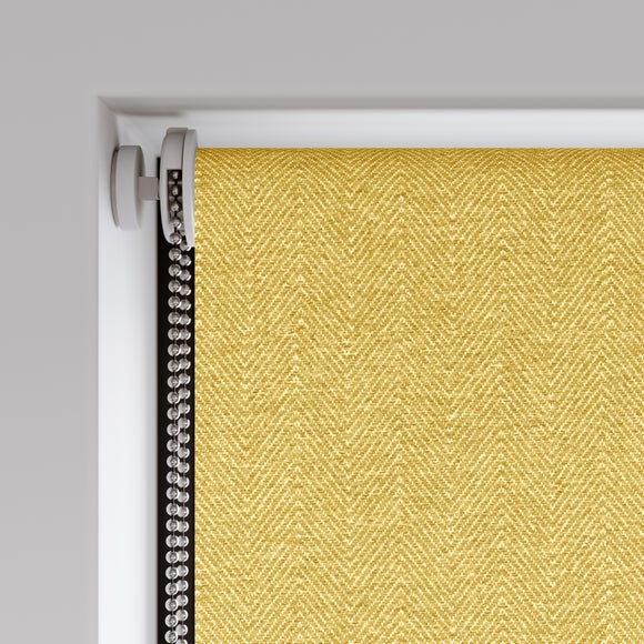 Whitwick Fire Retardant Blackout Made to Measure Roller Blind Ochre
