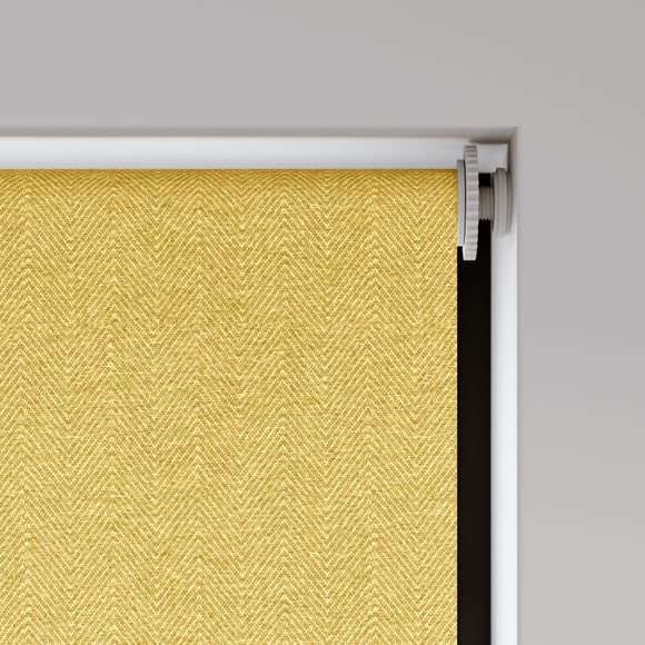 Whitwick Fire Retardant Blackout Made to Measure Roller Blind Ochre