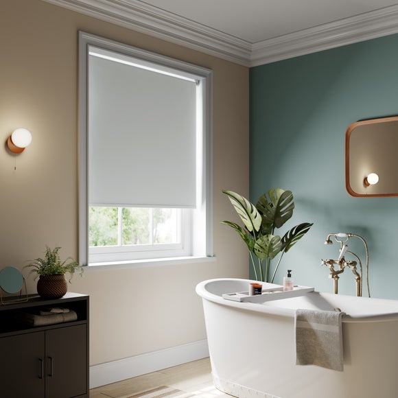 Baxby Fire Retardant Blackout Made to Measure Roller Blind White