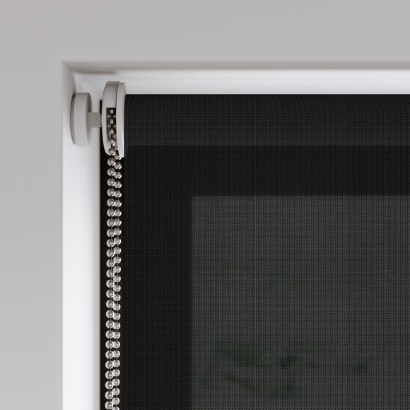 Baxby Fire Retardant Daylight Made to Measure Roller Blind Black