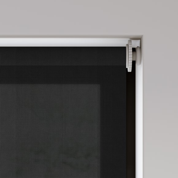 Baxby Fire Retardant Daylight Made to Measure Roller Blind Black