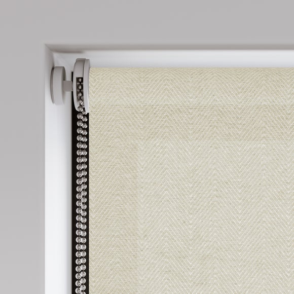 Whitwick Fire Retardant Daylight Made to Measure Roller Blind Oatmeal