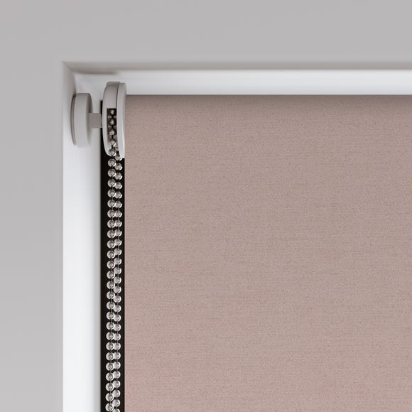 Windsor Fire Retardant Blackout Made to Measure Roller Blind Soft Mauve