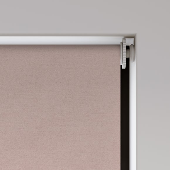 Windsor Fire Retardant Blackout Made to Measure Roller Blind Soft Mauve