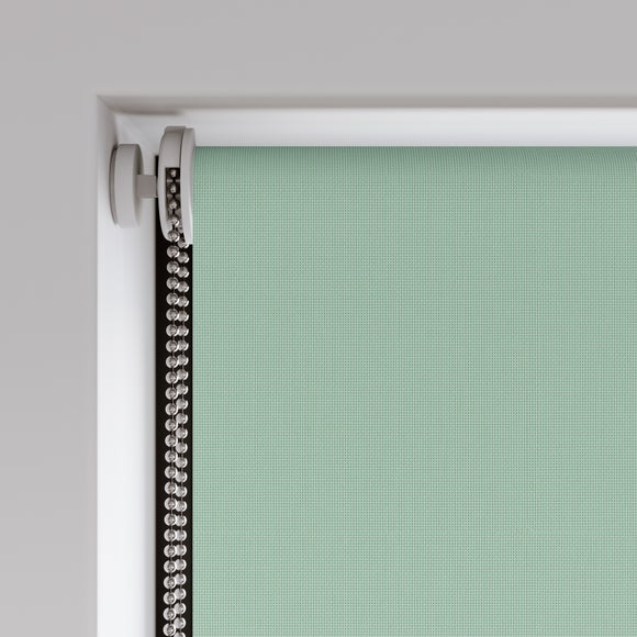 Baxby Fire Retardant Blackout Made to Measure Roller Blind Seafoam