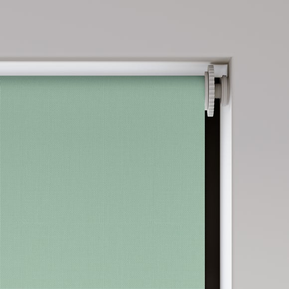 Baxby Fire Retardant Blackout Made to Measure Roller Blind Seafoam