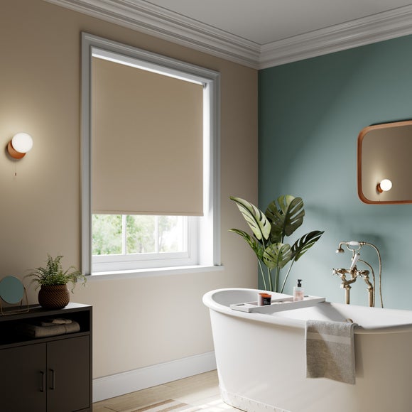 Baxby Fire Retardant Blackout Made to Measure Roller Blind Taupe