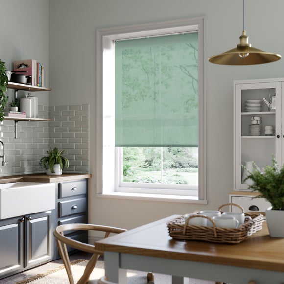 Baxby Fire Retardant Daylight Made to Measure Roller Blind Seafoam