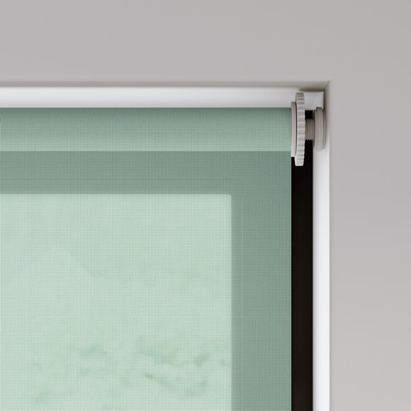 Baxby Fire Retardant Daylight Made to Measure Roller Blind Seafoam