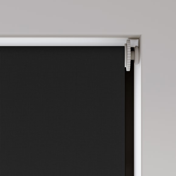 Baxby Fire Retardant Blackout Made to Measure Roller Blind Black