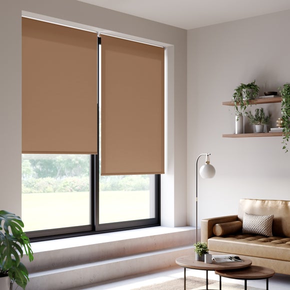 ColourLux Daylight Made to Measure Roller Blind Soft Butterscotch
