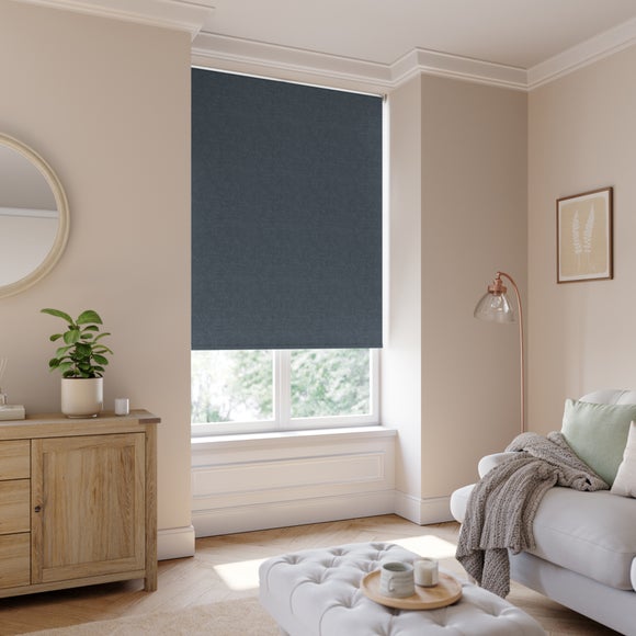 Crush Blackout Made to Measure Roller Blind Coal Grey
