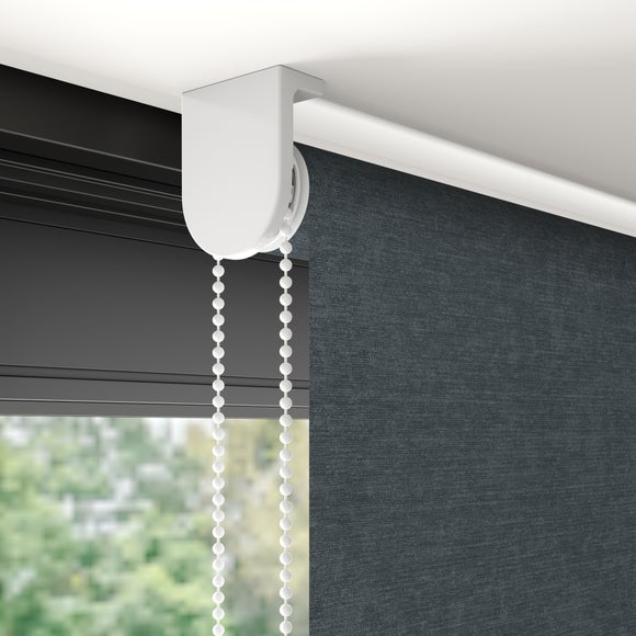 Crush Blackout Made to Measure Roller Blind Coal Grey