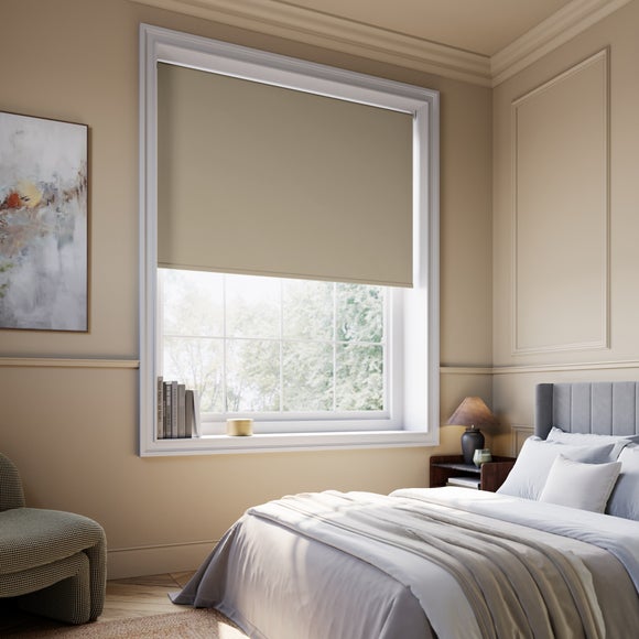 Windsor Blackout Made to Measure Roller Blind Mushroom