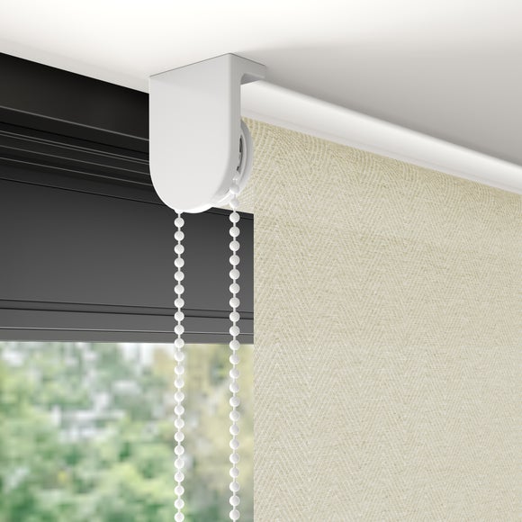 Whitwick Fire Retardant Daylight Made to Measure Roller Blind Oatmeal