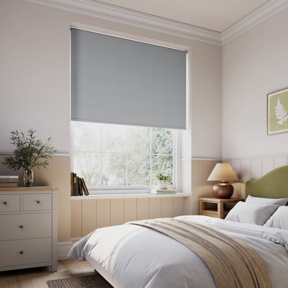 Whitwick Blackout Made to Measure Roller Blind Dove Grey