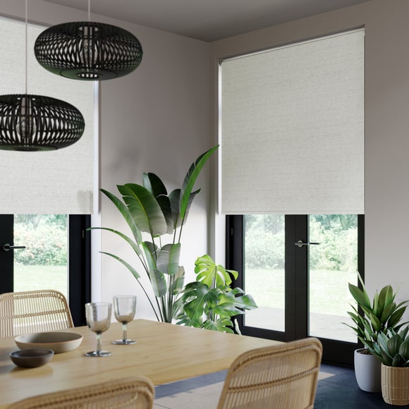 Lino Blackout Made to Measure Roller Blind Sandstone