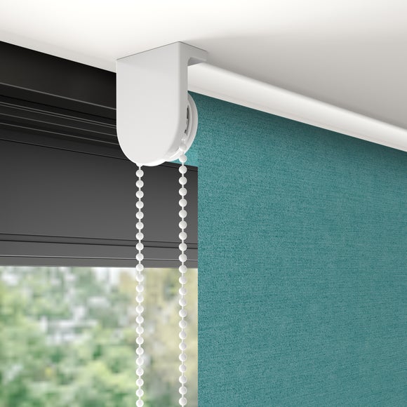 Windsor Fire Retardant Blackout Made to Measure Roller Blind Peacock