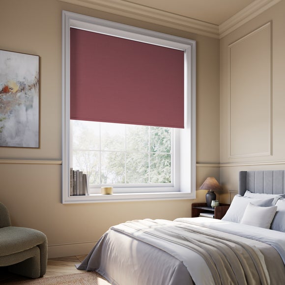 Windsor Blackout Made to Measure Roller Blind Burgundy