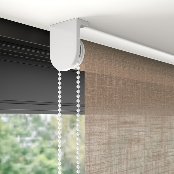 Flax Daylight Made to Measure Roller Blind Mocha
