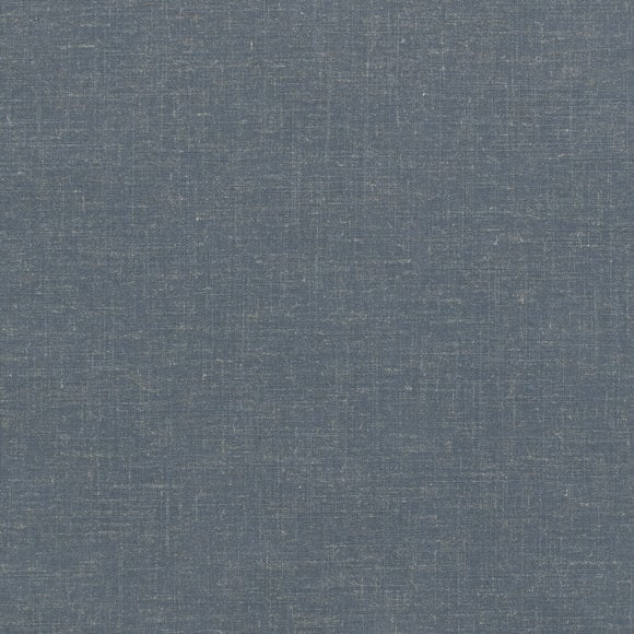 Flax Blackout Made to Measure Roller Blind Ink Blue