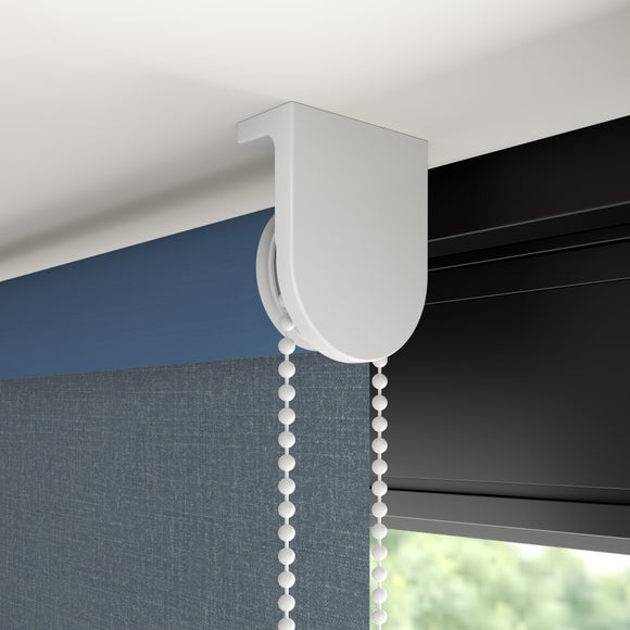 Flax Blackout Made to Measure Roller Blind Ink Blue