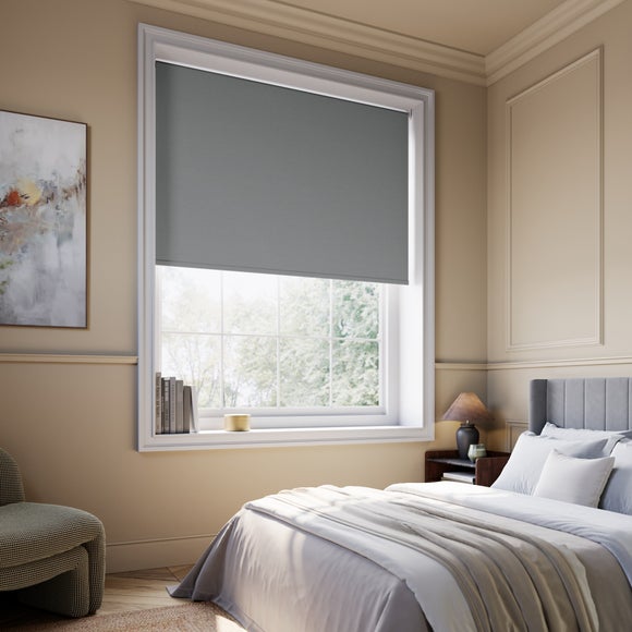 Windsor Blackout Made to Measure Roller Blind Charcoal