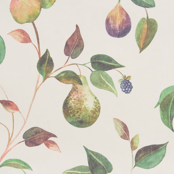 Fruit Trail Fire Retardant Daylight Made to Measure Roller Blind Cream