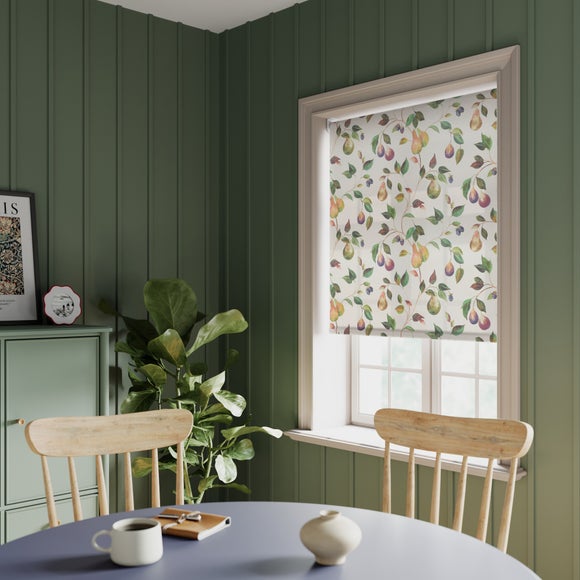 Fruit Trail Fire Retardant Daylight Made to Measure Roller Blind Cream