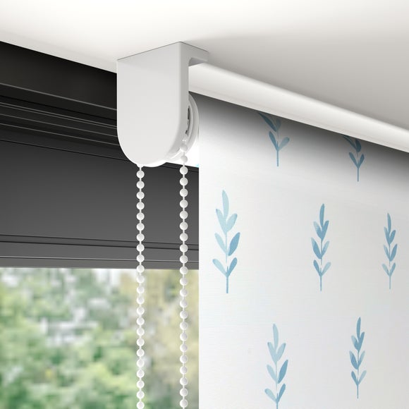 Harper Stem Blackout Made to Measure Roller Blind Blue