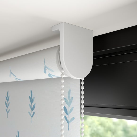 Harper Stem Blackout Made to Measure Roller Blind Blue