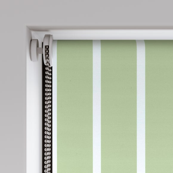 Nolan Stripe Blackout Made to Measure Roller Blind Sage