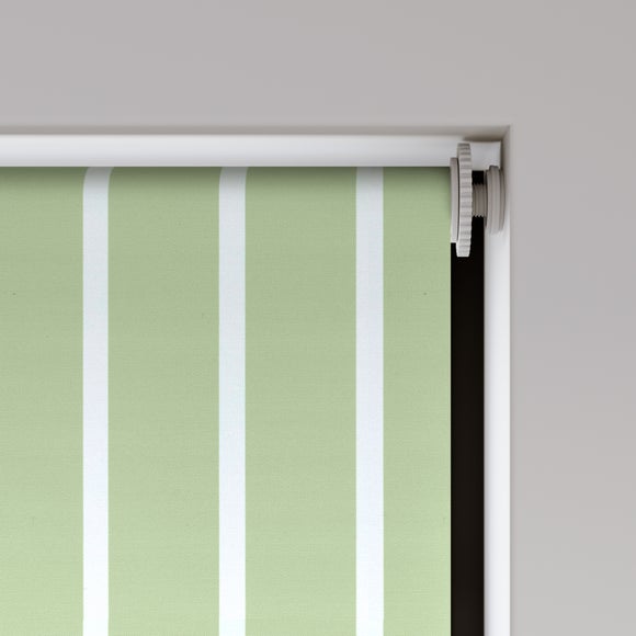 Nolan Stripe Blackout Made to Measure Roller Blind Sage