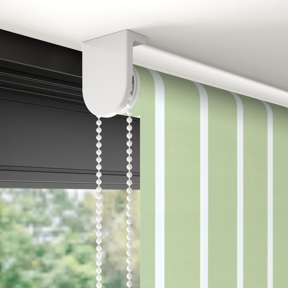 Nolan Stripe Blackout Made to Measure Roller Blind Sage