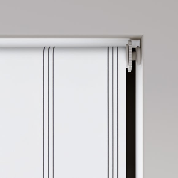 Lika Stripe Blackout Made to Measure Roller Blind White