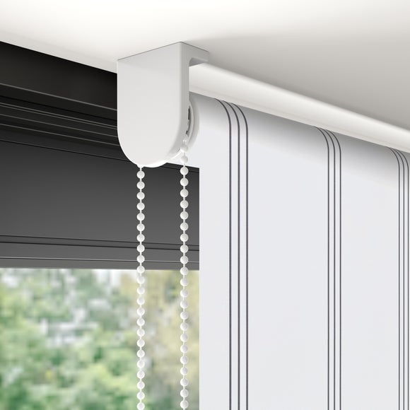 Lika Stripe Blackout Made to Measure Roller Blind White