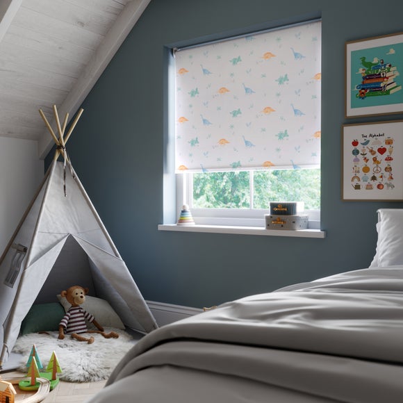Dinosaurs Blackout Made to Measure Roller Blind Multicoloured