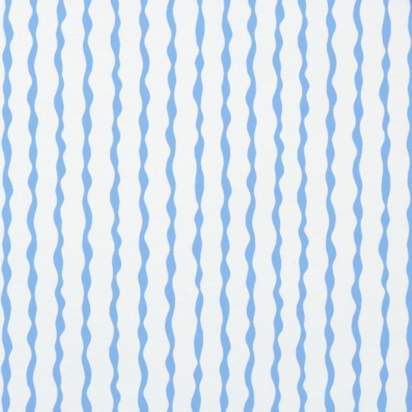 Nouri Wiggle Stripe Blackout Made to Measure Roller Blind Blue