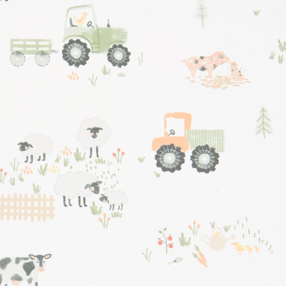 Farmyard Friends Blackout Made to Measure Roller Blind Multicoloured