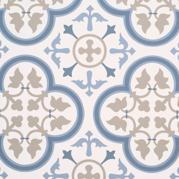 Remy Fire Retardant Blackout Made to Measure Roller Blind Blue