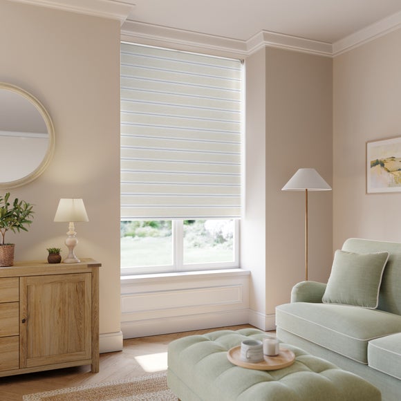 Holton Stripe Blackout Made to Measure Roller Blind Natural
