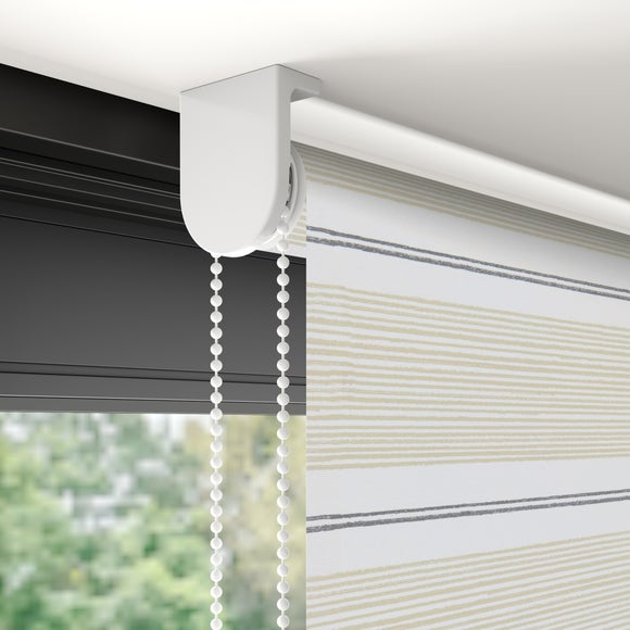 Holton Stripe Blackout Made to Measure Roller Blind Natural