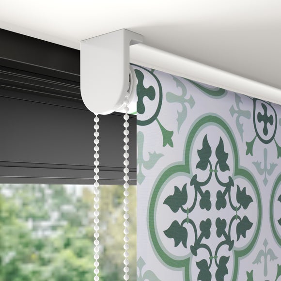 Remy Fire Retardant Blackout Made to Measure Roller Blind Green